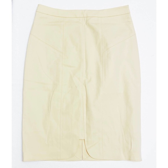 Club Monaco Blush colored pencil skirt Front & Back Slit SZ6 - Picture 3 of 6